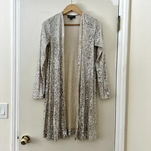 Fifteen Twenty Sequin Cardigan Duster Sz XS